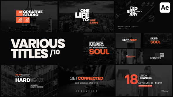 Various Titles 10 - VideoHive 40273281