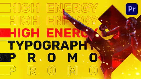 Energy Typography Promo | Mogrt - VideoHive 31818419