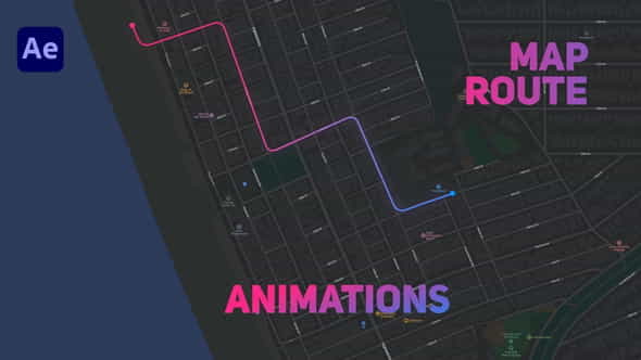 Map Route Animations - VideoHive 34000672