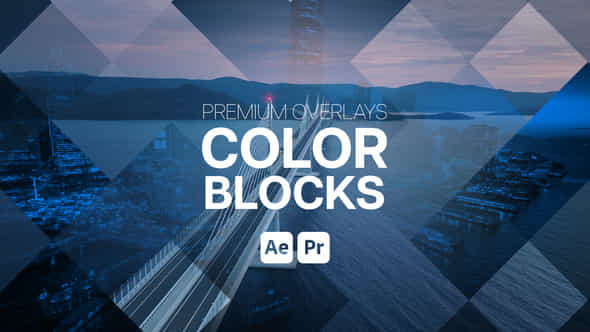 Premium Overlays Color Blocks - VideoHive 53425543