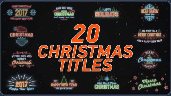 20 Christmas Titles - VideoHive 19068504