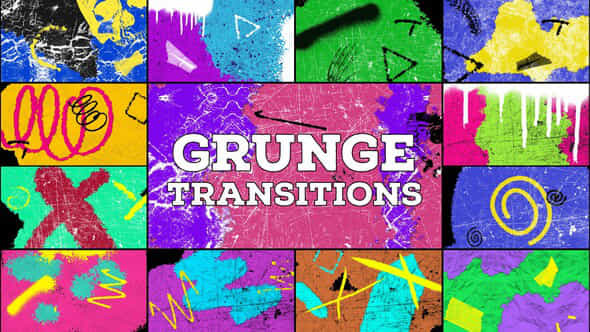 Grunge Transitions - VideoHive 52079867