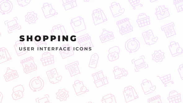 Shopping - User Interface Icons - VideoHive 34274884