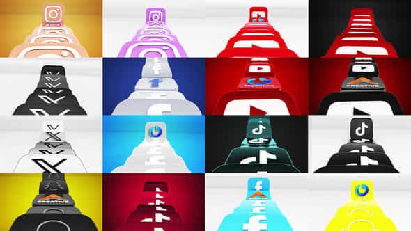 Dynamic Youtube 3D Icons - VideoHive 50240361