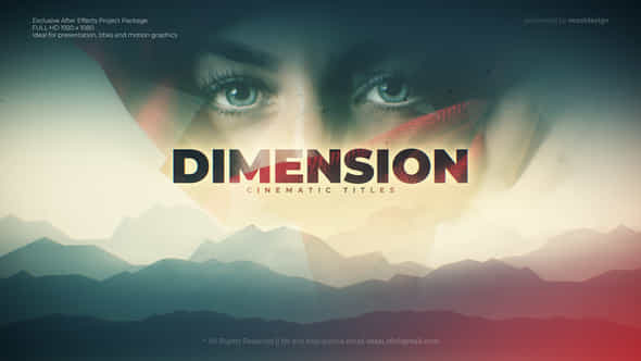 Dimension Cinematic title - VideoHive 32880291
