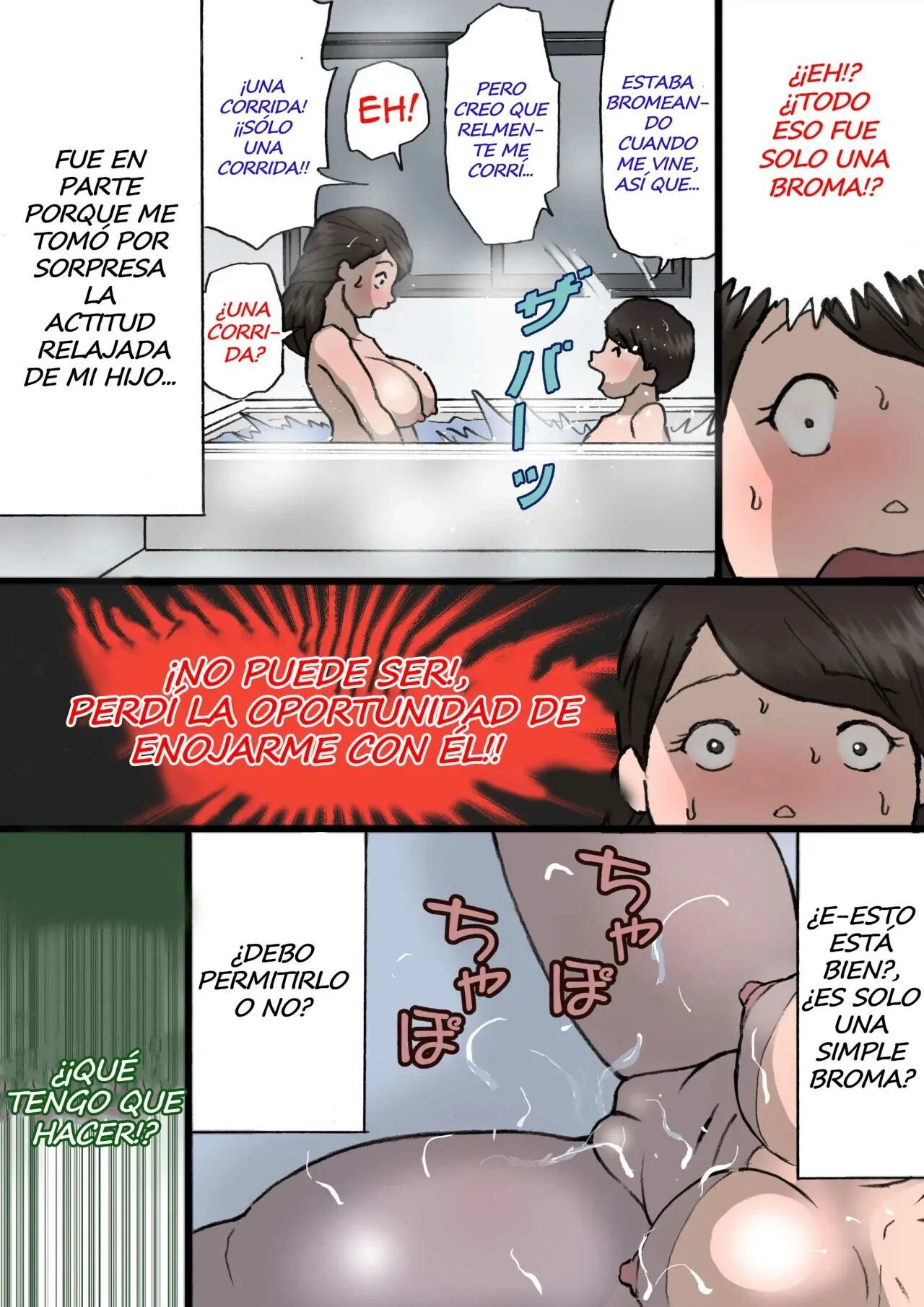 [Shiki Hanana] Okaa-san wa Itazura Musuko o Okorenai [Spanish] [Xavit0_0]