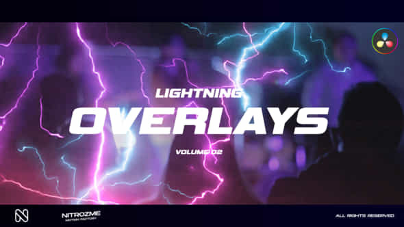 Lightning Overlays Vol 02 For Davinci Resolve - VideoHive 50456632
