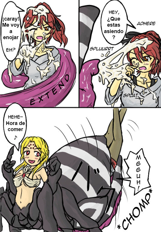 Mischief of spider-chan y Slug unbirth - 2