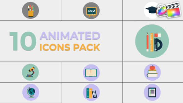 Education Icons - VideoHive 47136312