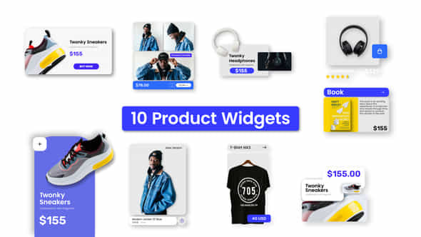 Product Promo Widgets - VideoHive 47134616