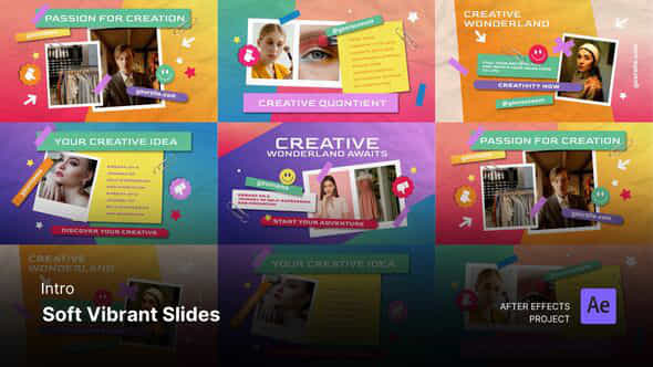 Introopening Soft Vibrant Slides After Effects Project Files - VideoHive 53384874