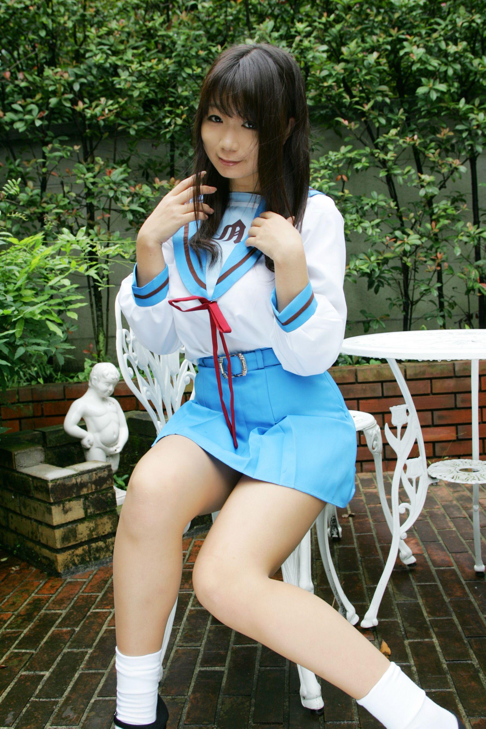 チョコボール向囲 《Suzumiya Haruhi no Yuuutsu》Suzumiya Haruhi+Asahina Mikuru 写真集(47)