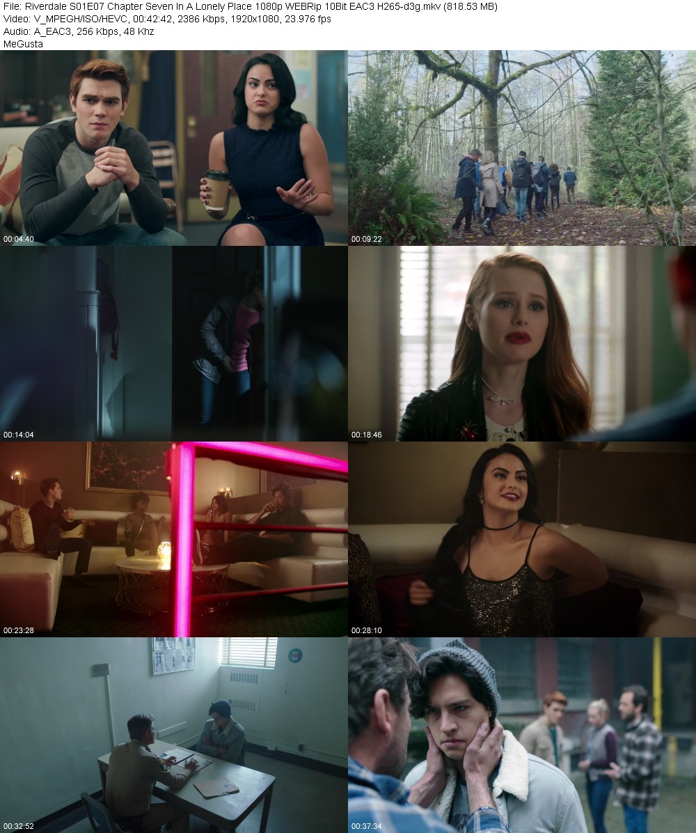 Riverdale S01E07 Chapter Seven In A Lonely Place 1080p WEBRip 10Bit EAC3 H265-d3g