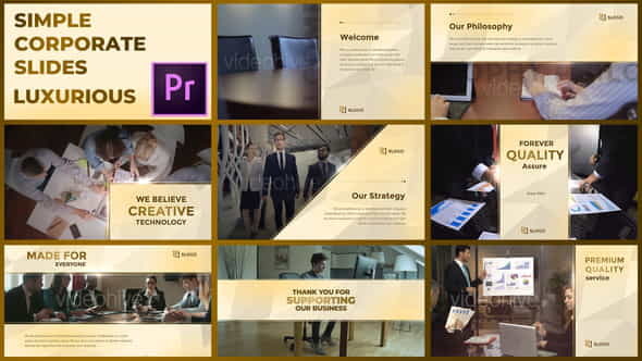 Simple Corporate Slides Luxurious - - VideoHive 28915110