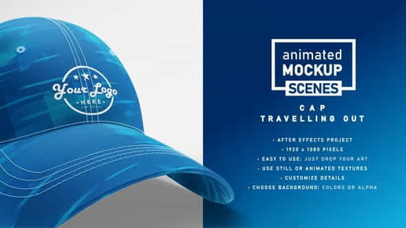 Cap Mockup Template Travelling Out - VideoHive 33429185