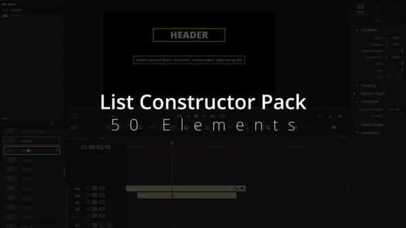 List Constructor Pack - VideoHive 37778974