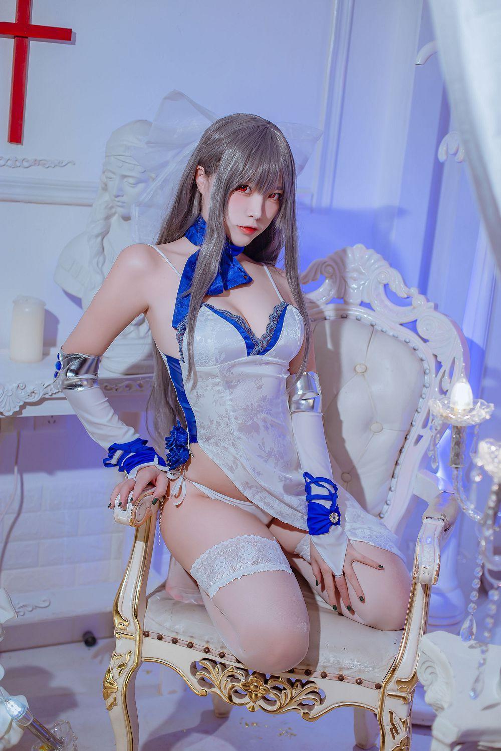 [福利女神cosplay] 二佐Nisa - 碧蓝航线 路易九世礼服(26)