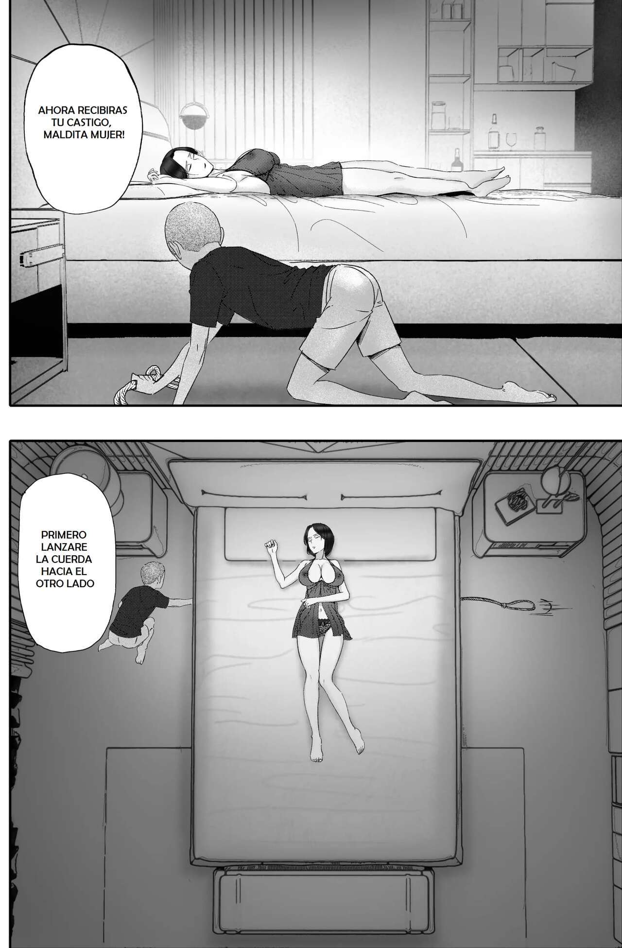 [hente] Kane ni Me ga Kurami Shiyoku ni Oboreta Onna no Saigo [Spanish]