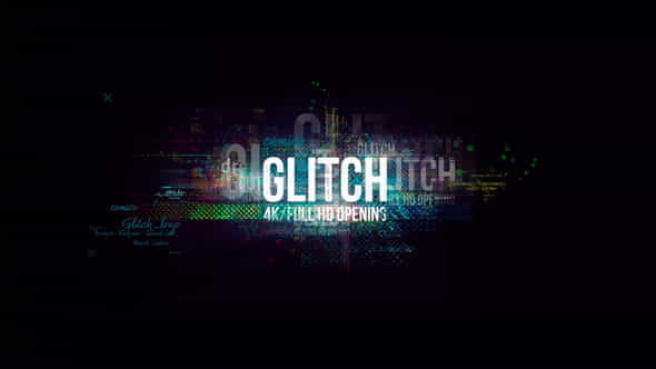 Glitch Logo Digital Hi-Technology Intro - VideoHive 23619879