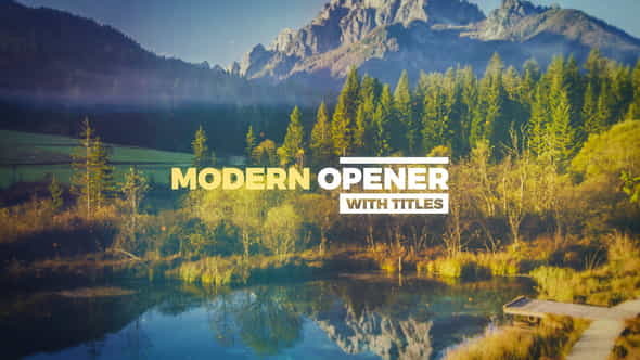 Modern Opener With Titles - VideoHive 20501638