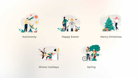 Spring and Winter - VideoHive 46502770