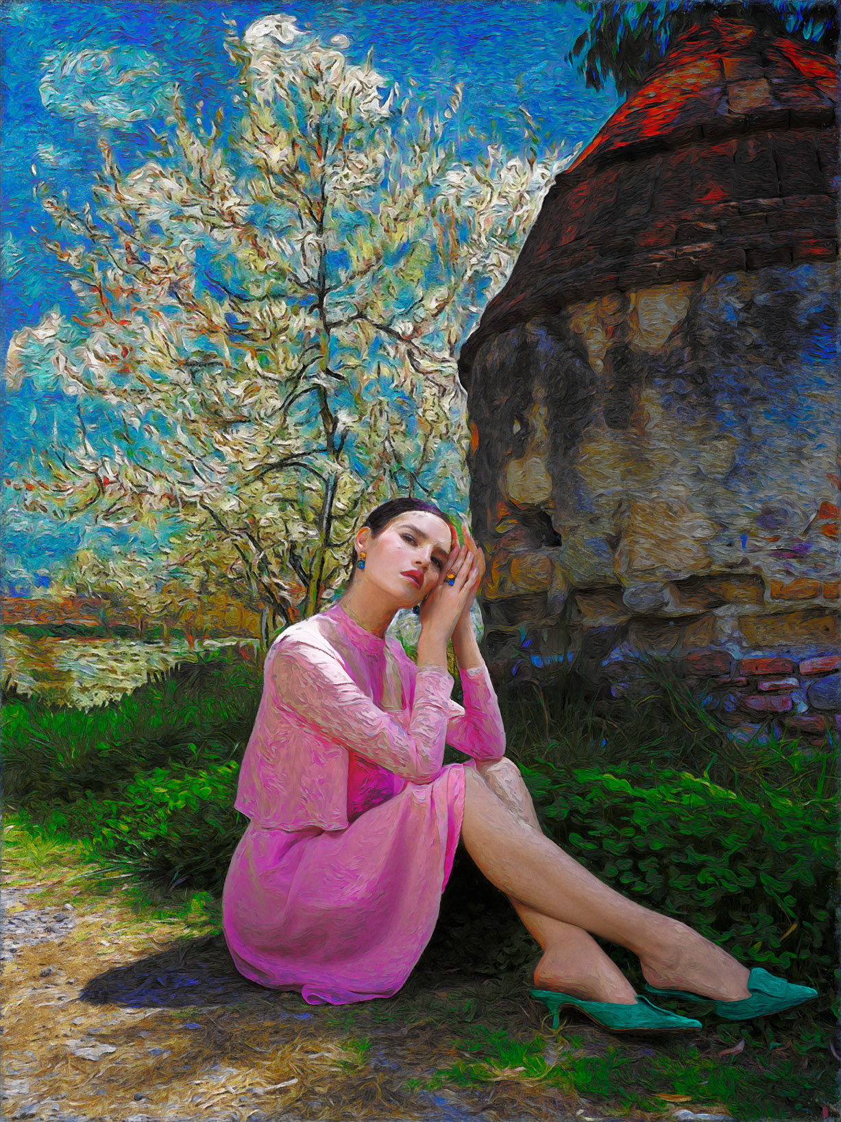 Nohemi Hermosillo by Jvdas Berra / Regina Castillo Jewels 2020 - Van Gogh Реклама ювелирных изделий в стиле Ван Гога / фото 05