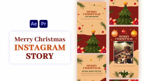 Christmas Instagram Story - VideoHive 55436992