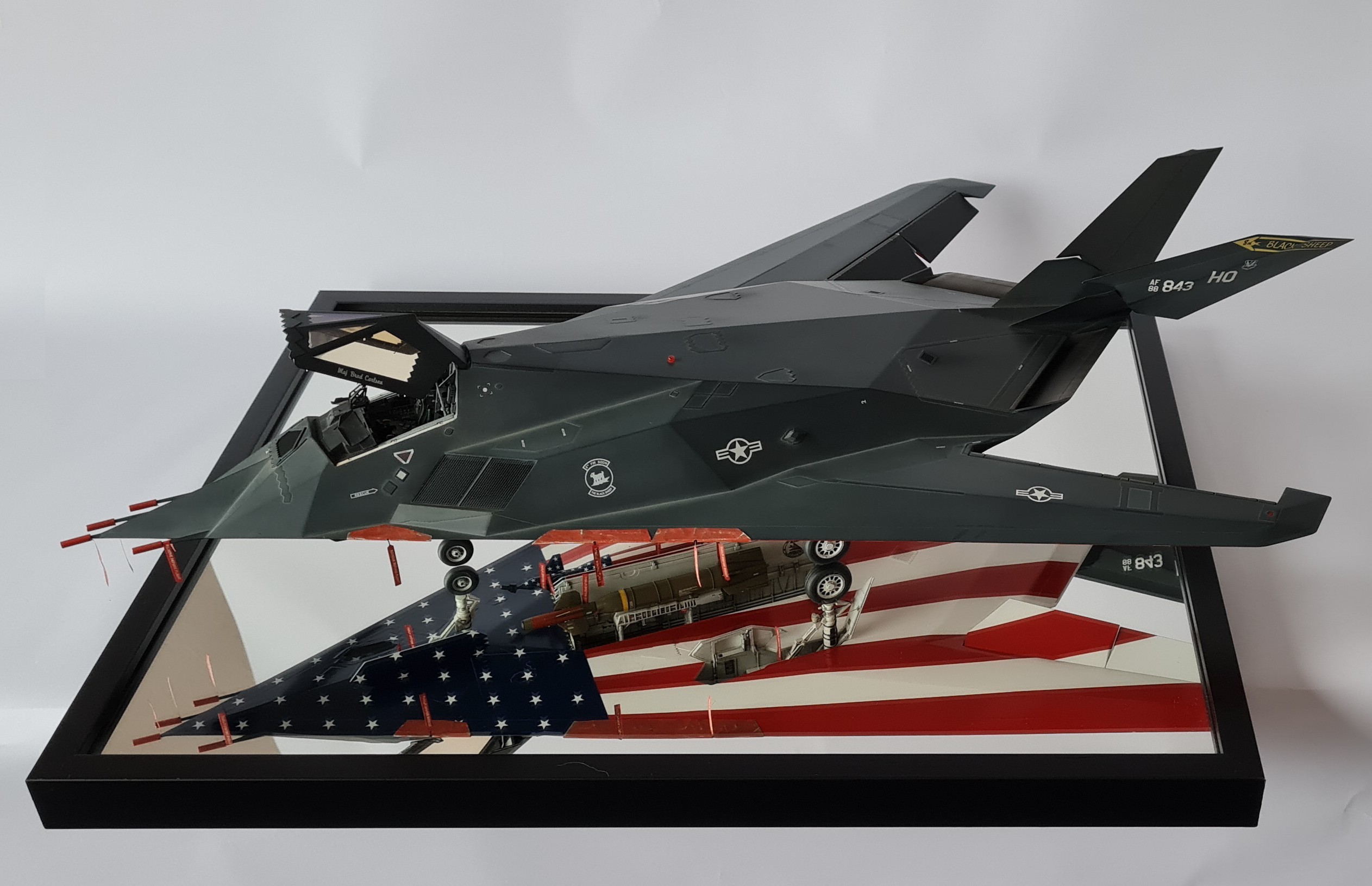 1/32 F-117A NIGHTHAWK, Trumpeter, STARS AND STRIPES - Ready for 