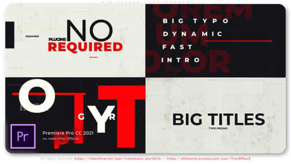 Big Titles Typo - VideoHive 37770499