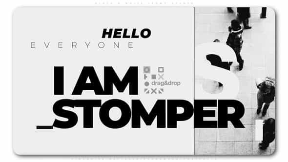 Black And White Stomp Opener - VideoHive 24827541