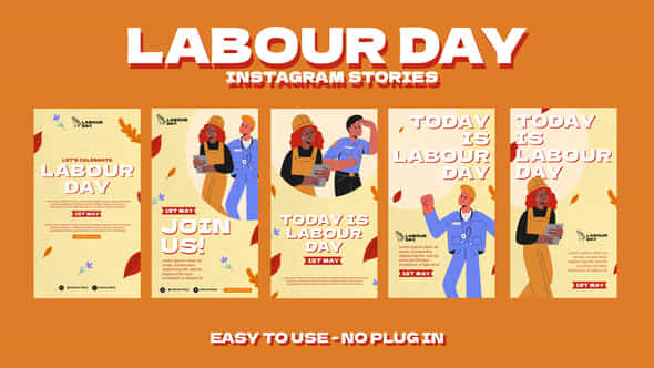 Labour Day Instagram Stories - VideoHive 51893507