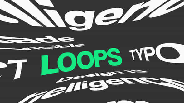 Abstract Typography Loops - VideoHive 52375220