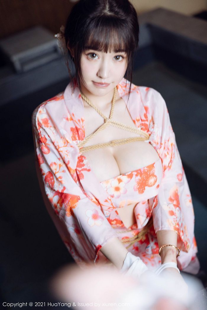 花漾朱可儿色彩缤纷和服捆绑诱惑写真(17)