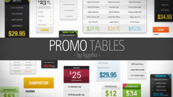 Promo Tables | Corporate - VideoHive 3551540