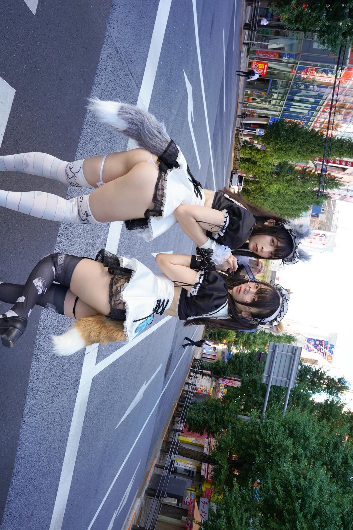 Sui Utatane うたたね翠, Mizuna Shione 水那しおね, 写真集 「野生のメイドがあらわれた！」 Set.02(7)