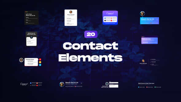 Contact Elements - VideoHive 54876748