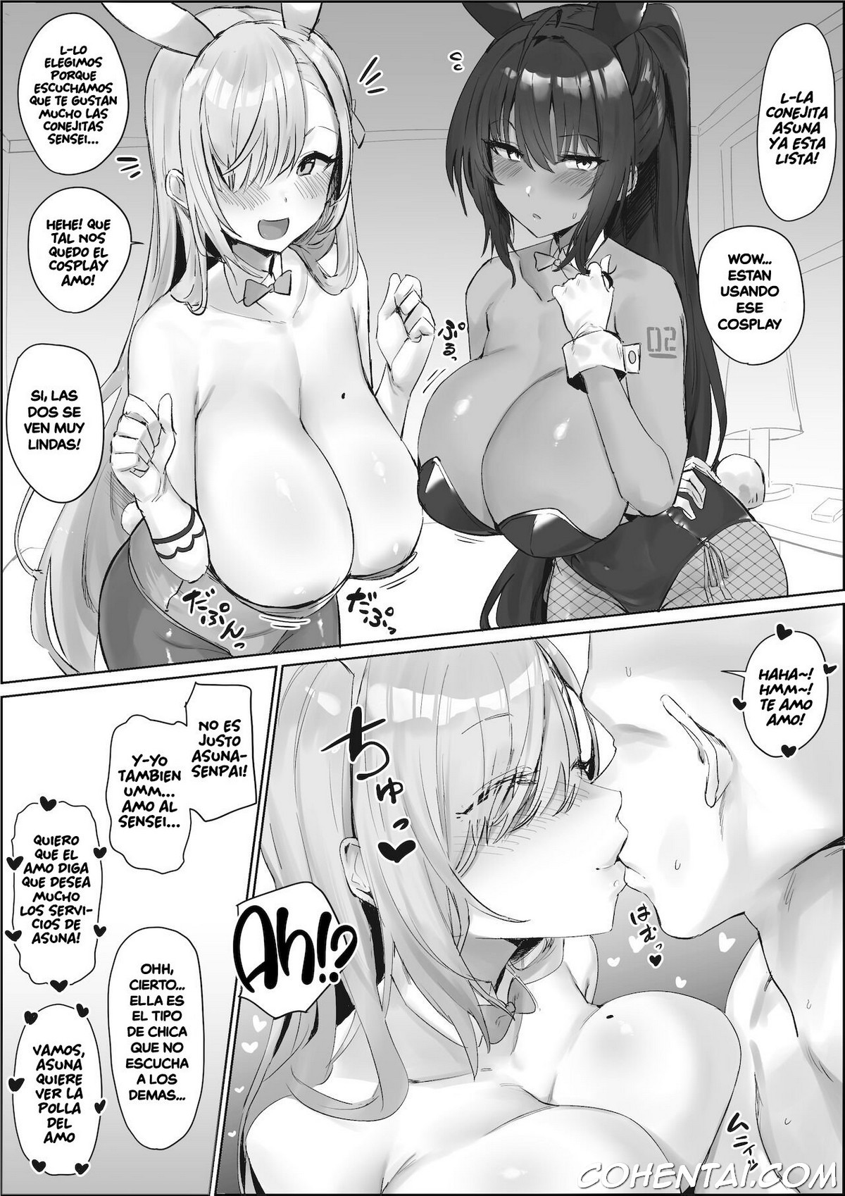 Asuna to Karin ni Shiboritoraretai… (Blue Archive) xxx comics manga porno doujin hentai español sexo 