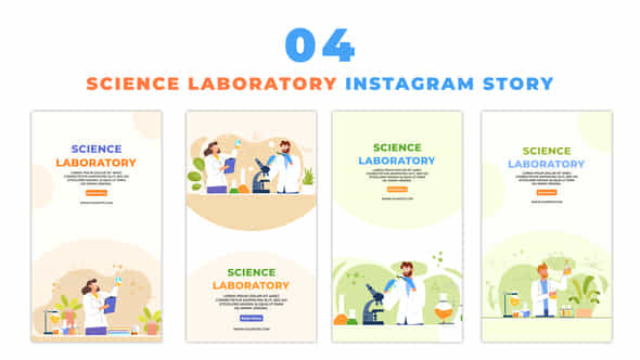Flat Character Scientist - VideoHive 48623279