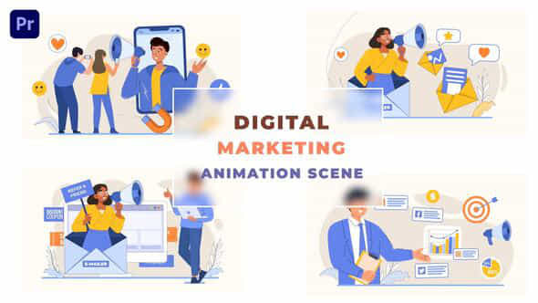 Digital Marketing Concept - VideoHive 43660519