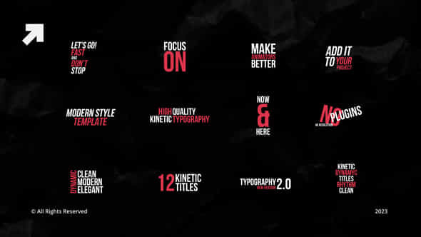 Kinetic Typography 2.0 - VideoHive 42139814