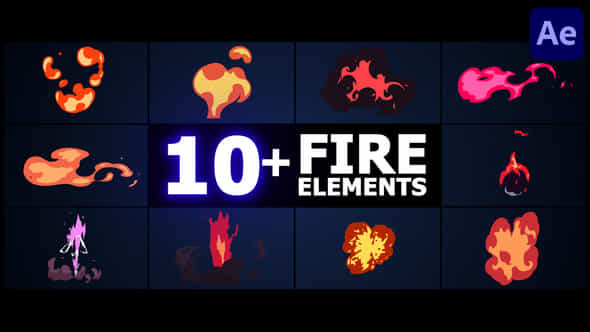 Fire Elements After Effects - VideoHive 50252782