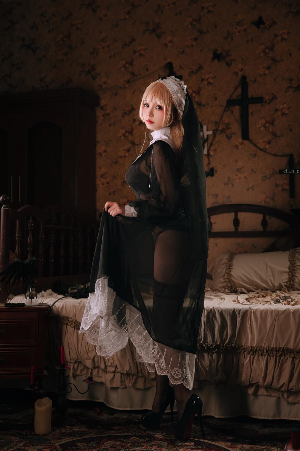 Cosplay Rinaijiao日奈娇 – 禁忌修女 Set.01(13)