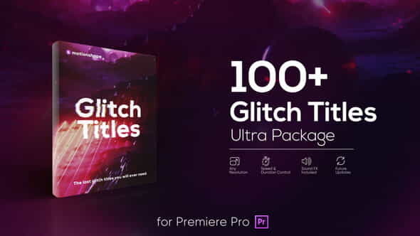 Glitch Titles Pack for Premiere - VideoHive 25930447
