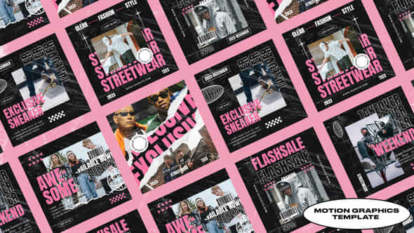 Axial Streetwear Media Posts Mogrt - VideoHive 49795817