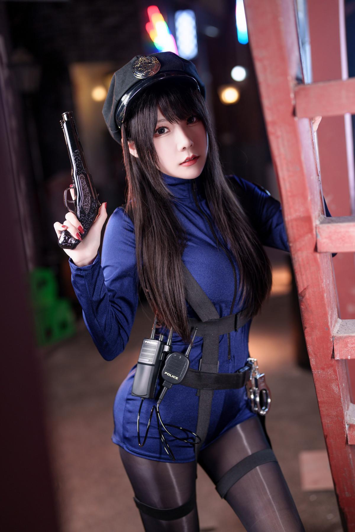 Cosplay 香草喵露露 女警(3)