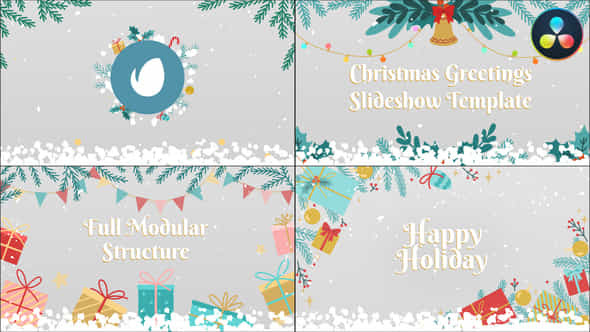 Christmas Greetings Slideshow - VideoHive 34804738