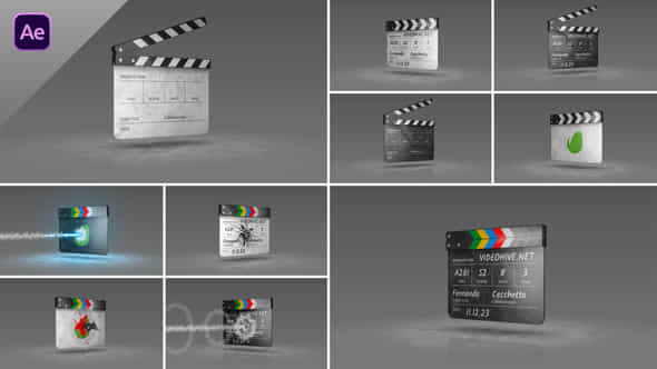 Clapperboard Transitions Logo Reveal - VideoHive 51801802