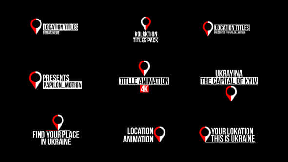 Location Titles | - VideoHive 46501032