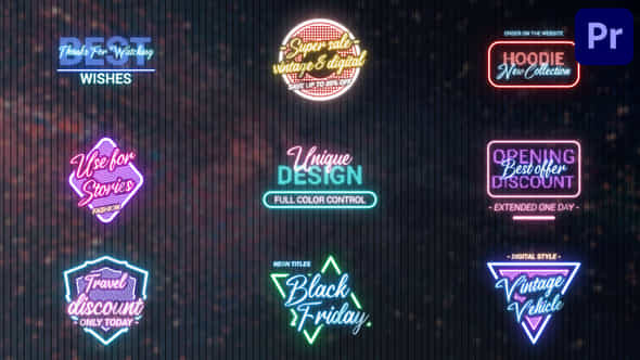 Black Friday Neon - VideoHive 38543836