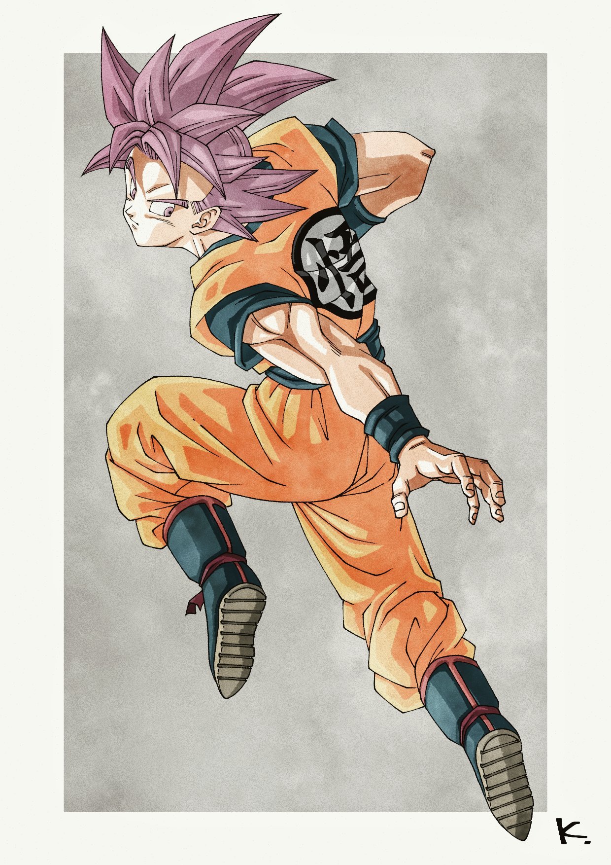 son goku and uub (dragon ball and 1 more) drawn by kakeru_(